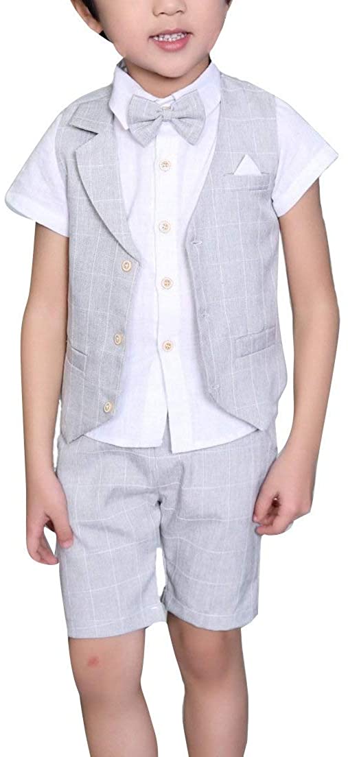 Kleding Jongenskleding Kledingsets Boys Cotton/Linen Blend Boys Kids Complete set Summer Suit from Baby to Teen 