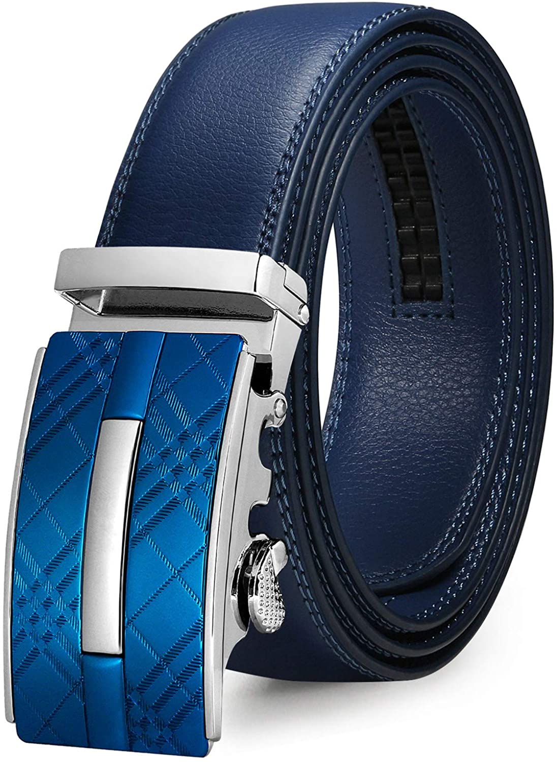 ITIEZY Mens Ratchet Leather Dress Belt, Adjustable Slide Belt with  Automatic Buckle in Gift Box : : Clothing, Shoes & Accessories