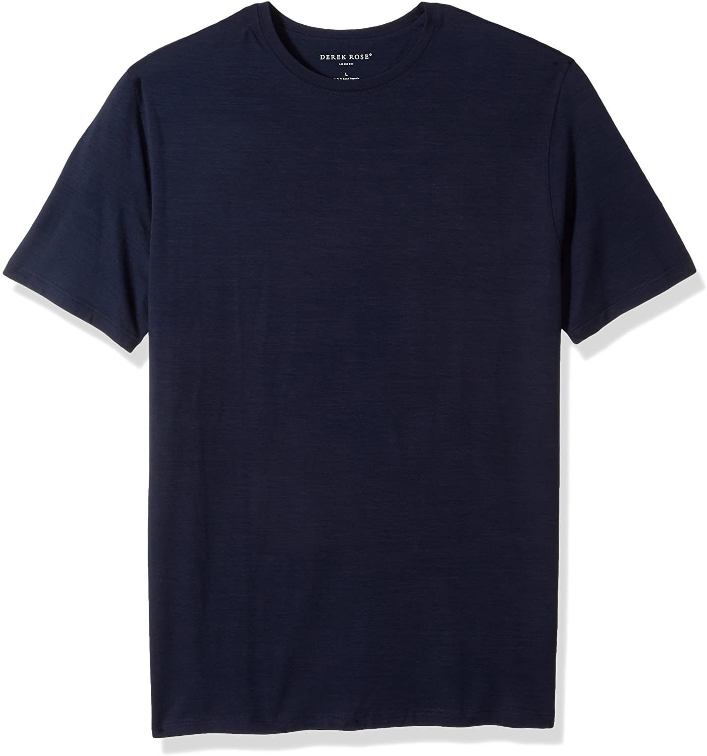 Derek Rose Men's Modal Crew Neck T-Shirt (Basel 1 Denim) | eBay