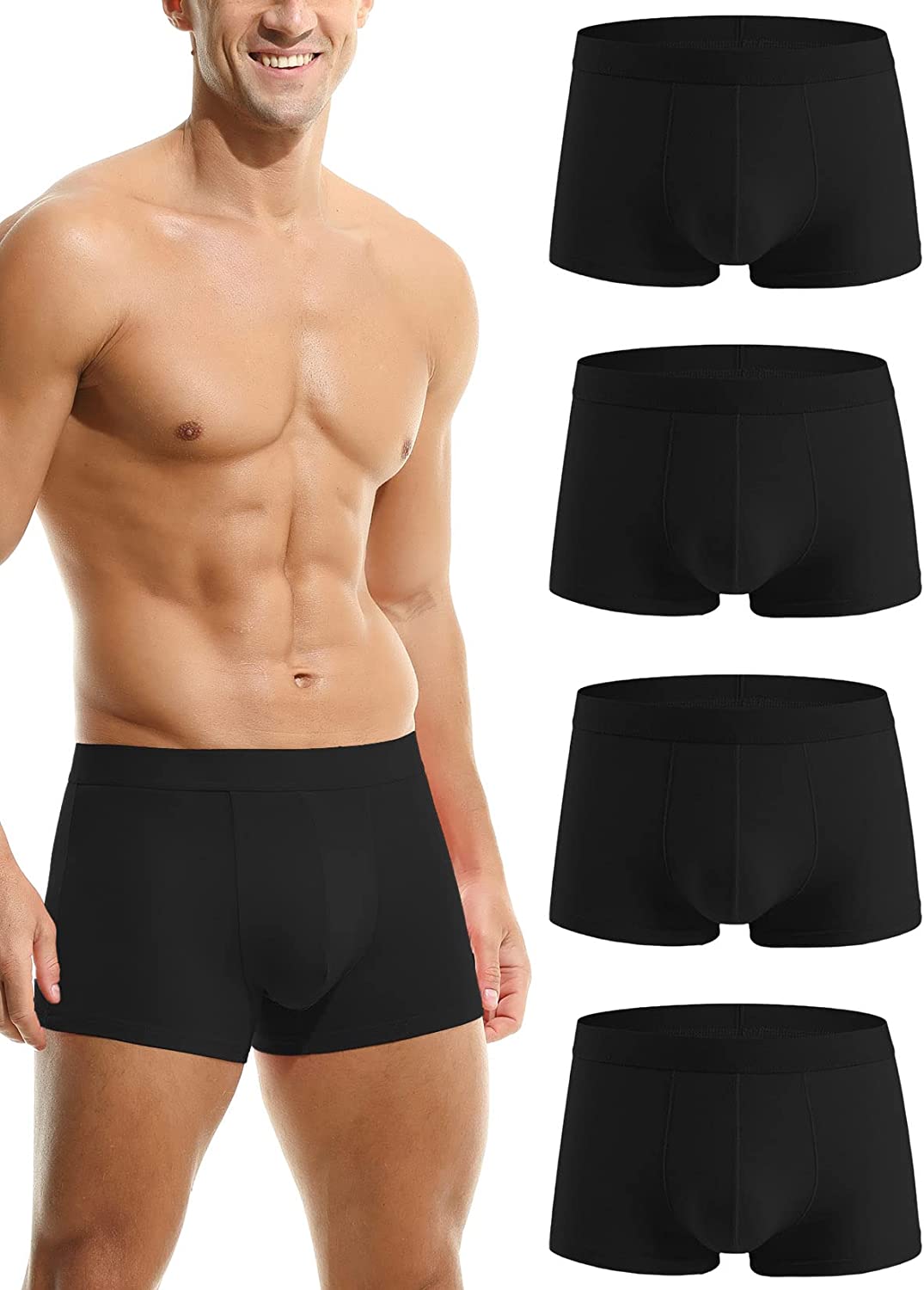 Bamboo Underwear Trunk For Men - Pack of 4