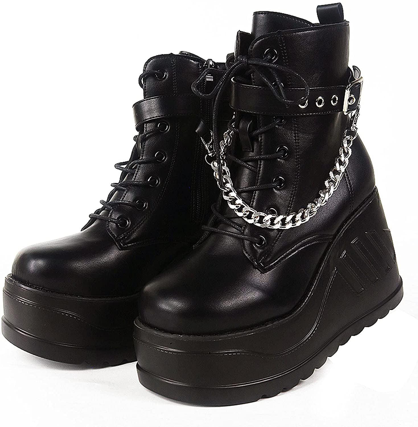 womens punk combat boots