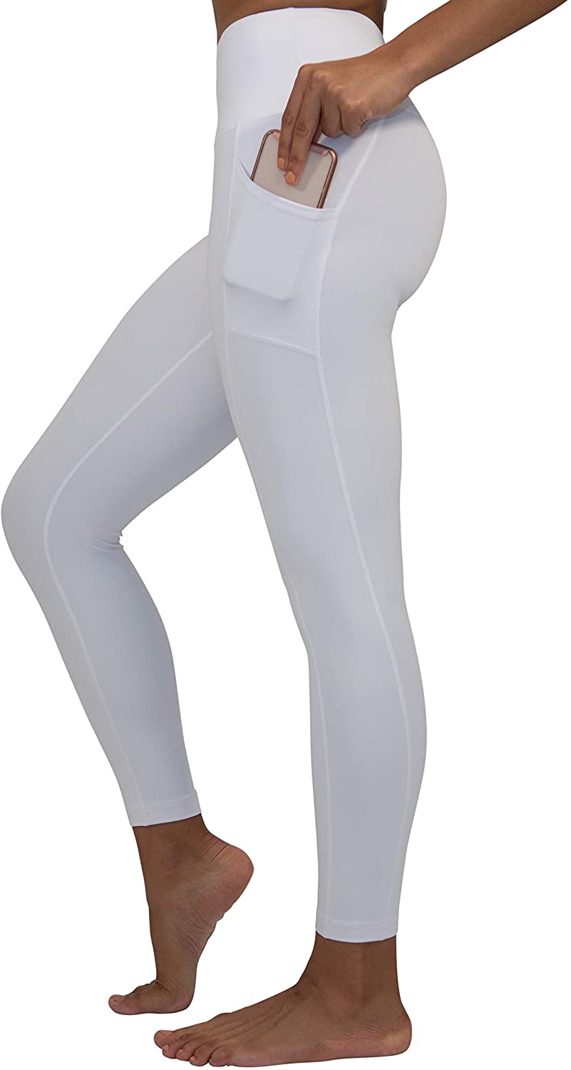 Yogalicious High Waist Ultra Soft 7/8 Ankle Length Leggings with Pockets  for Wom