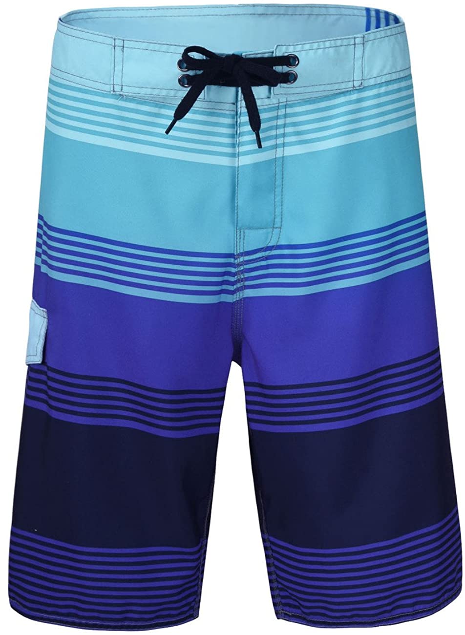 unitop Men's Board Shorts Summer Holiday Surf Trunks Quick Dry 