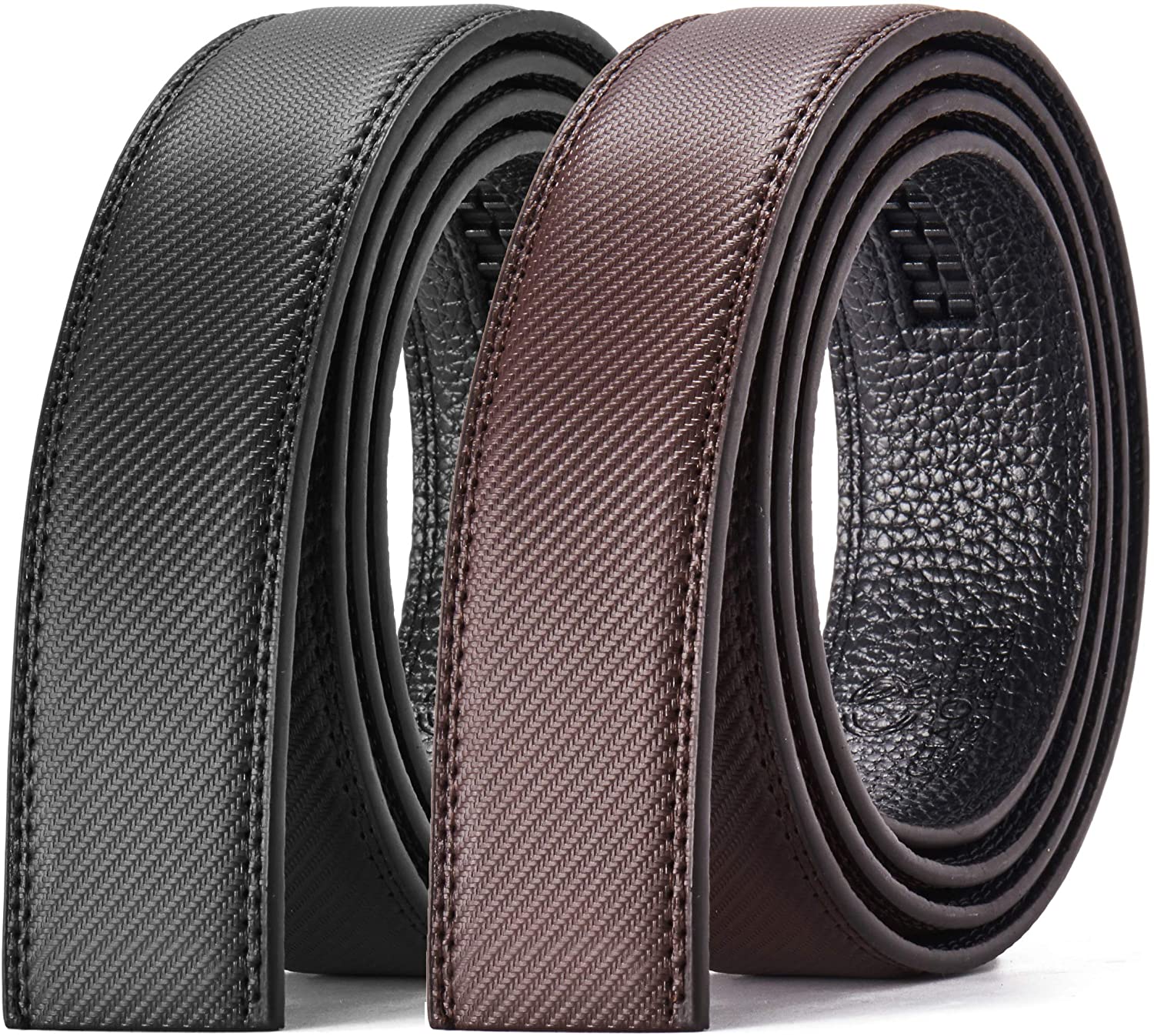 CHAOREN Ratchet Belt Replacement Strap 1 3/8”, Leather Belt Strap for ...