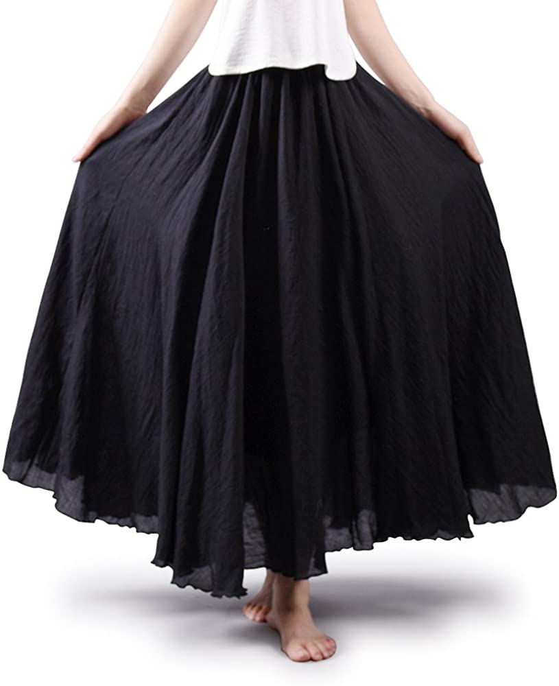 OCHENTA Women's Light Bohemian Flowy Full Circle Long Maxi Skirt | eBay