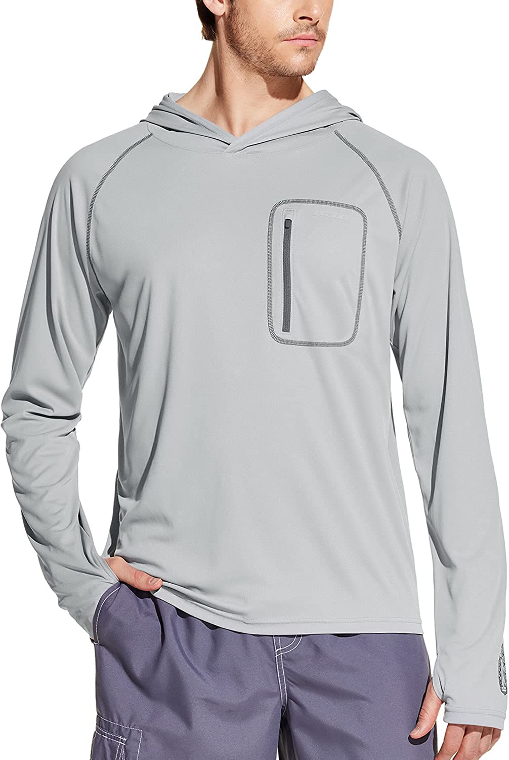 SPF/UV Loose-Fit Short Sleeve Shirts Details about   TSLA Men's Rashguard Swim Shirts UPF 50 