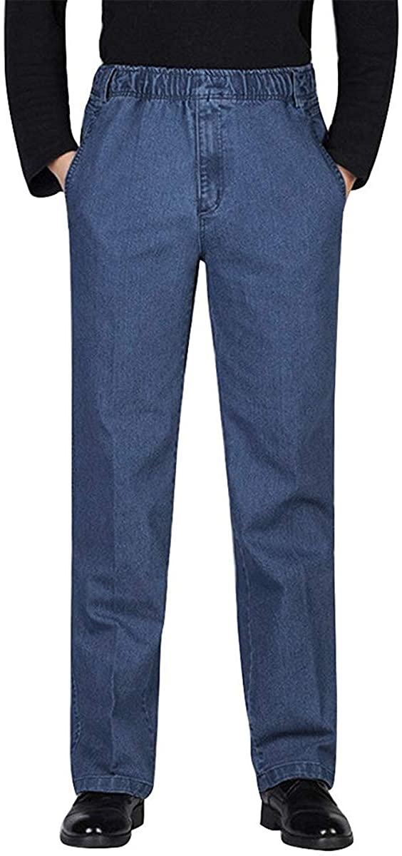 Men's Elastic Waist Jeans