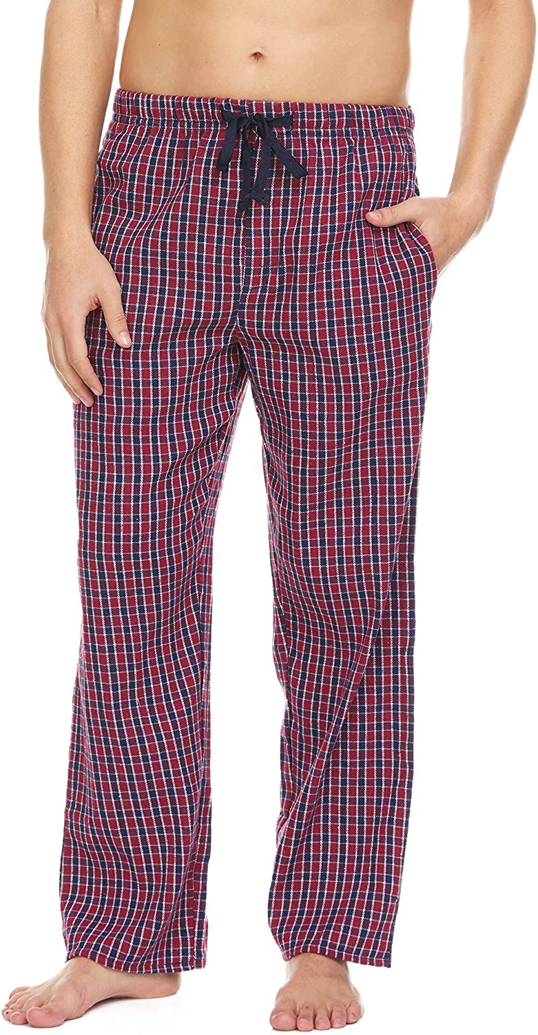 Active Club Mens Pajama Flannel Pants Sleepwear Plaid PJ's Pants-S