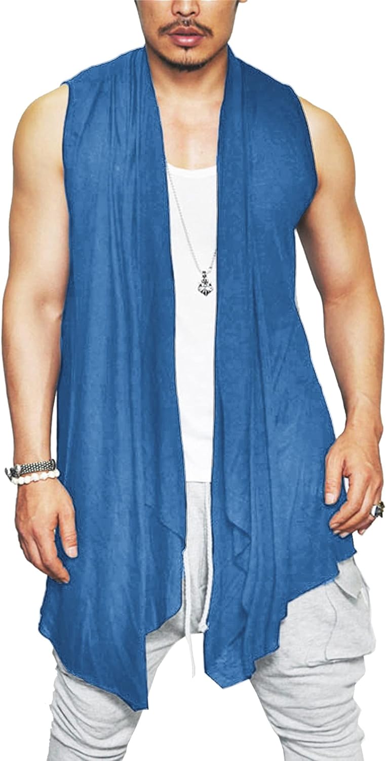 Sleeveless open sale front vest