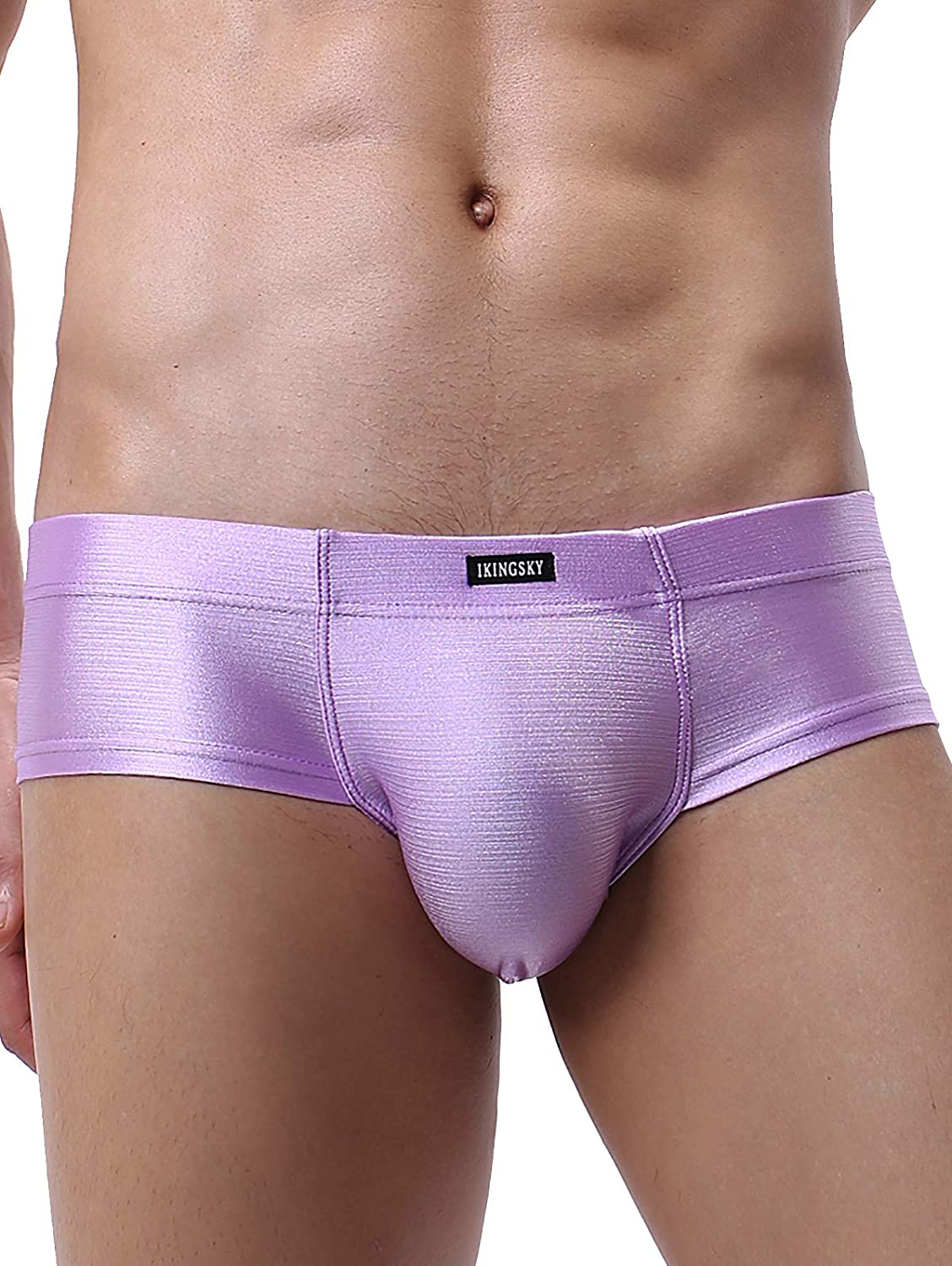 Ikingsky Mens Seamless Front Pouch Briefs Sexy Cheeky Mens Underwear