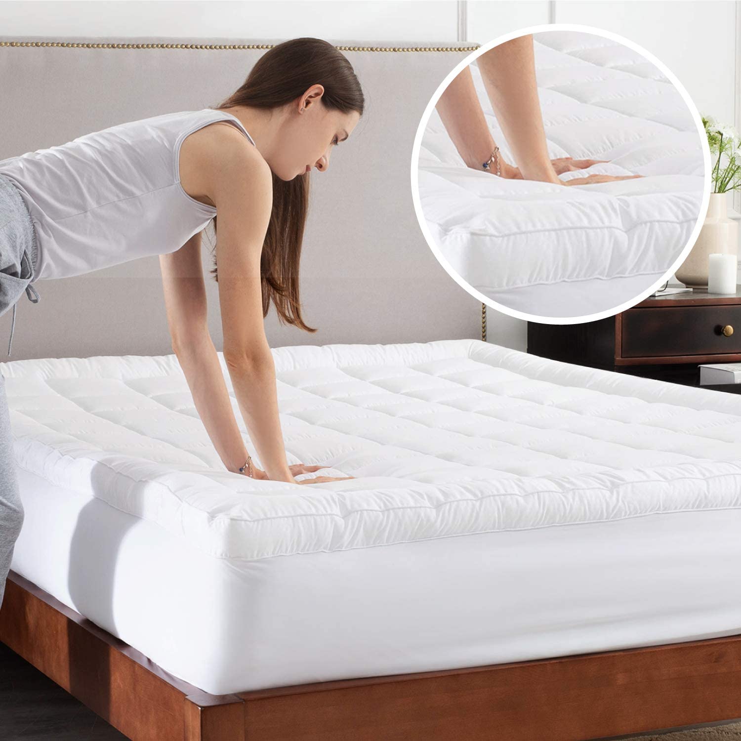 pillow top mattress pad