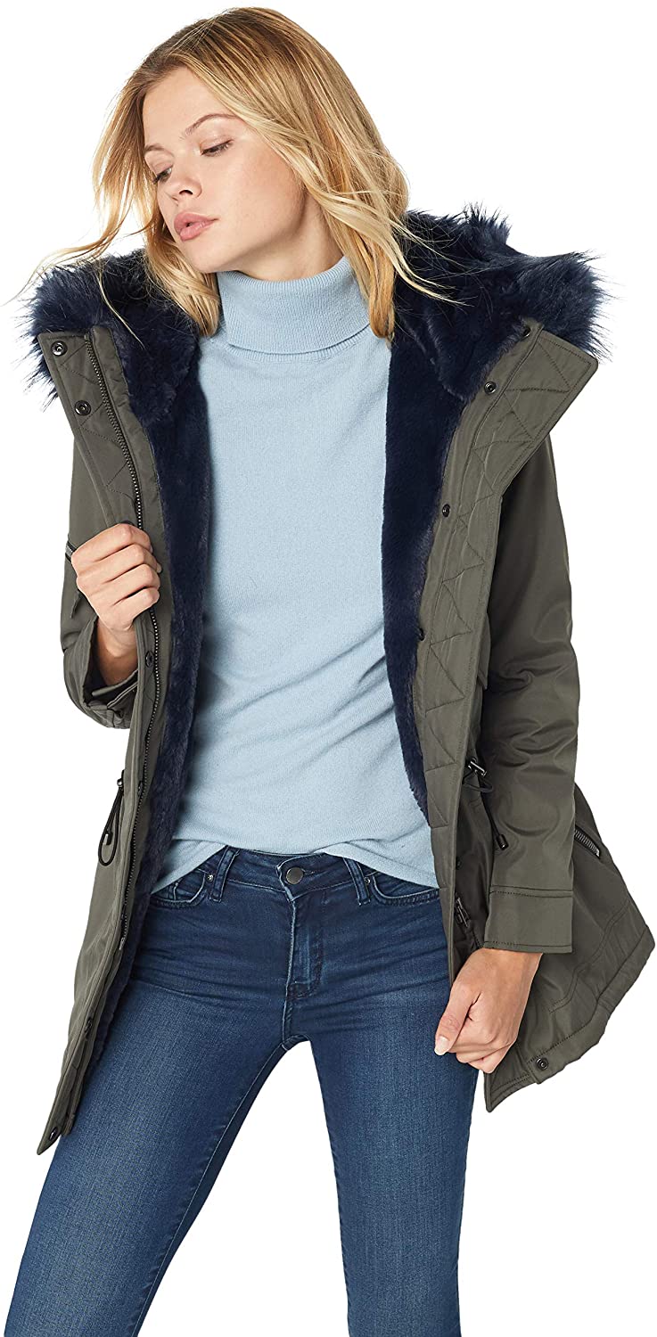  S13 Women's Luxe Canyon Lined Parka with Faux Fur Hood