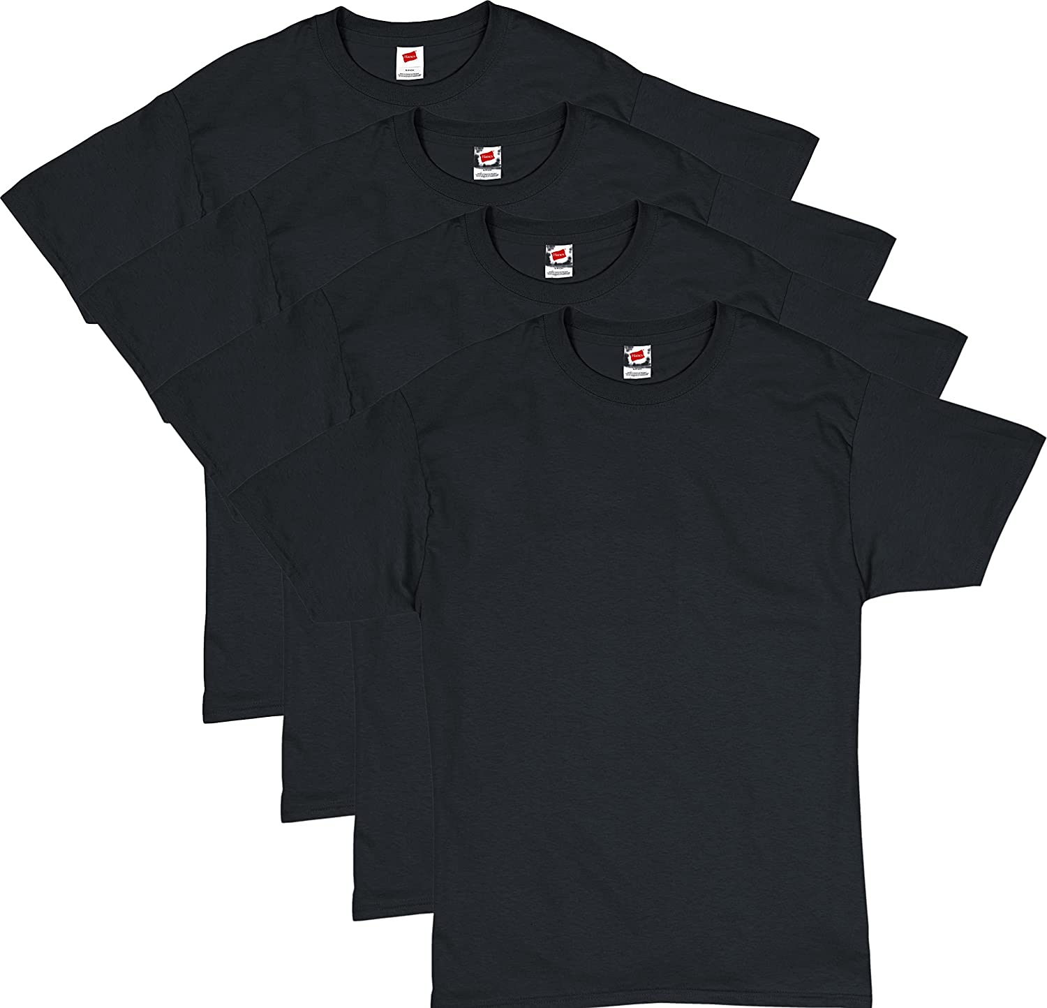 Hanes Men's Essentials Long Sleeve T-shirt Value Pack 4-pack 