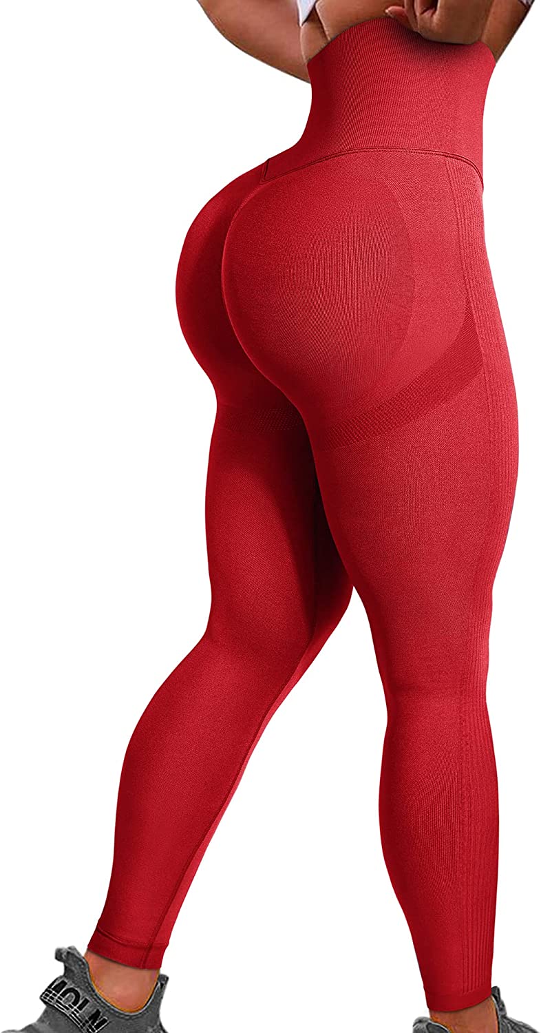 DREAMOON Women Camo Scrunch Butt Seamless Leggings