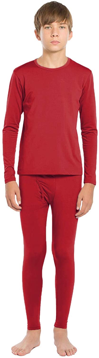ViCherub Thermal Underwear Set for Boys Long Johns Fleece Lined Kids Base  Layer Thermals Sets Boy 