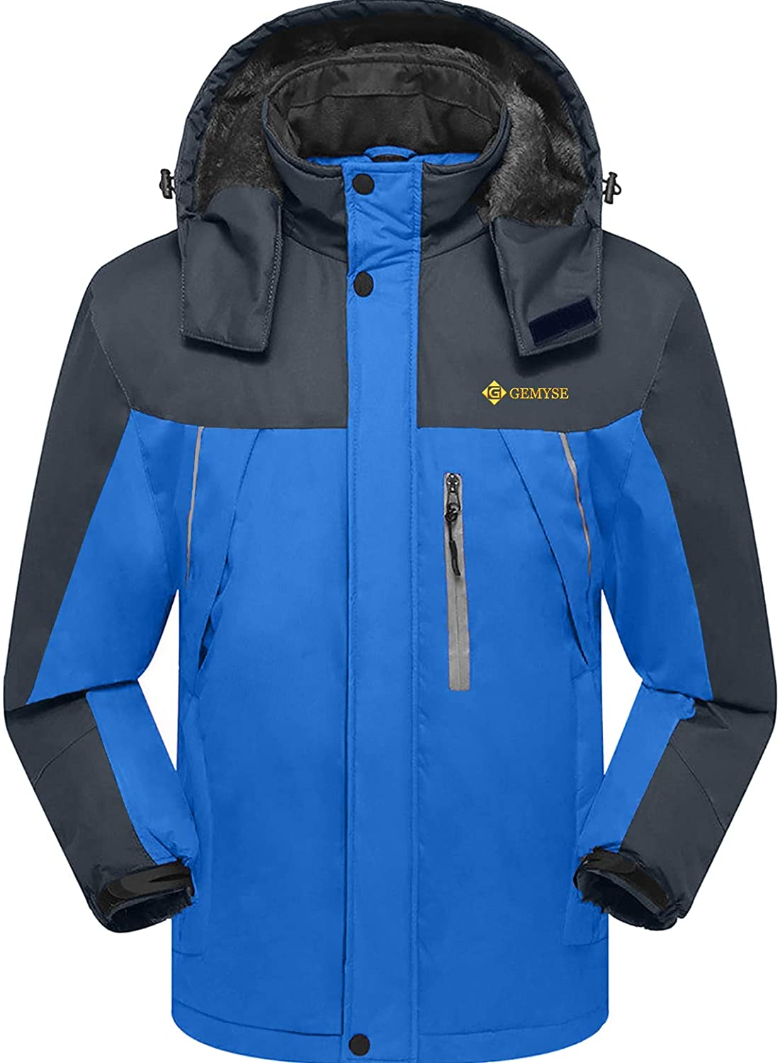 GEMYSE Womens Mountain Waterproof Ski Jacket Windproof Rain Jacket
