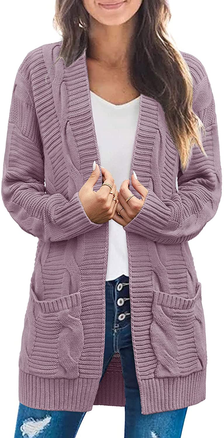 Pink Oversized Fold Over Sleeve Sweater Cardigan – KesleyBoutique