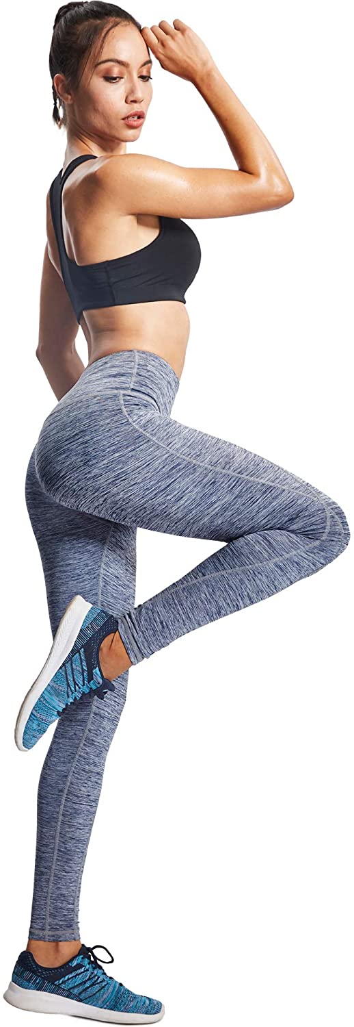Neleus High Waist Running Workout Leggings for Yoga with Pockets