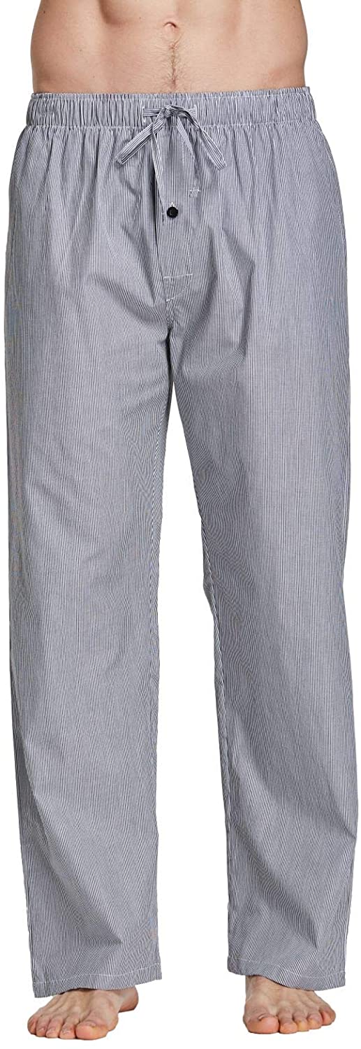 CYZ Men's 100% Cotton Poplin Pajama Lounge Sleep Pant