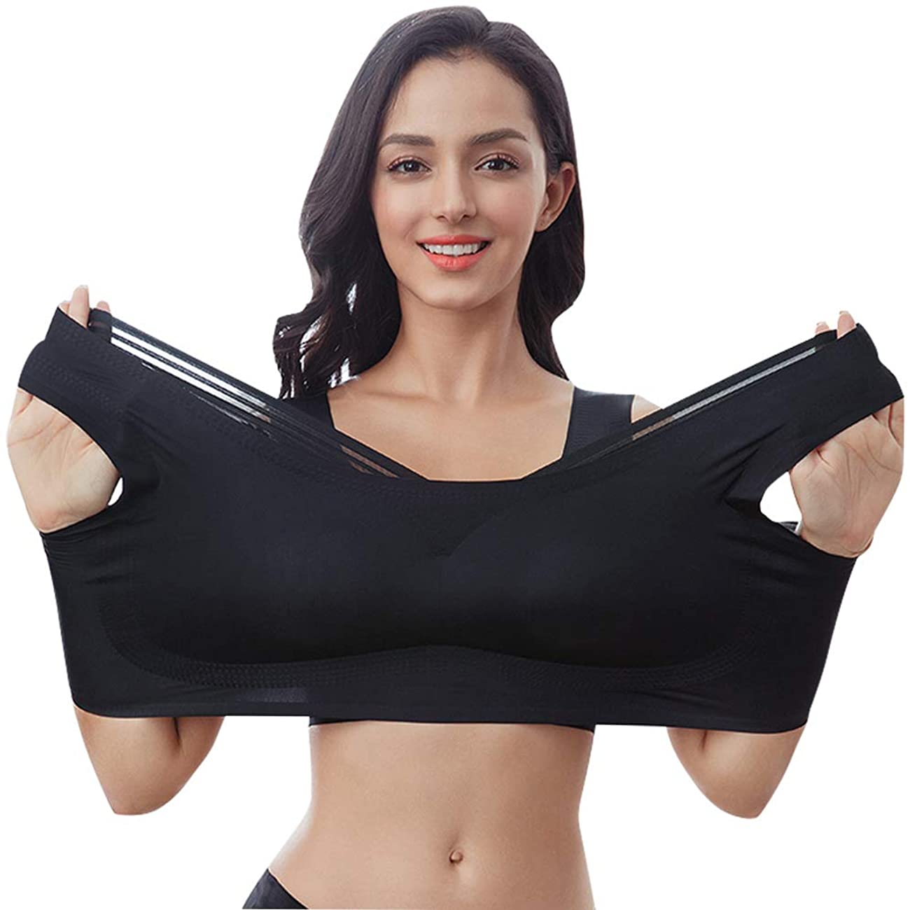 FEOYA Women's Wireless Bras Soft Padded Everyday Bra with