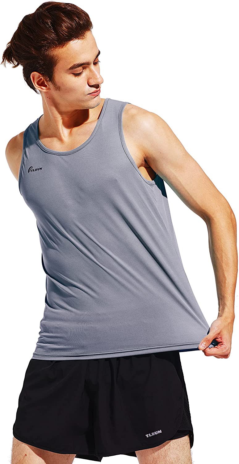 DryMove™ Running Tank Top - Gray/patterned - Men