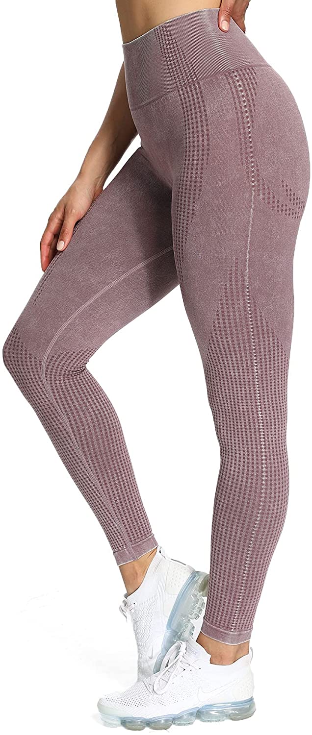 Women's High-Waist Fitness Seamless Moto Leggings 