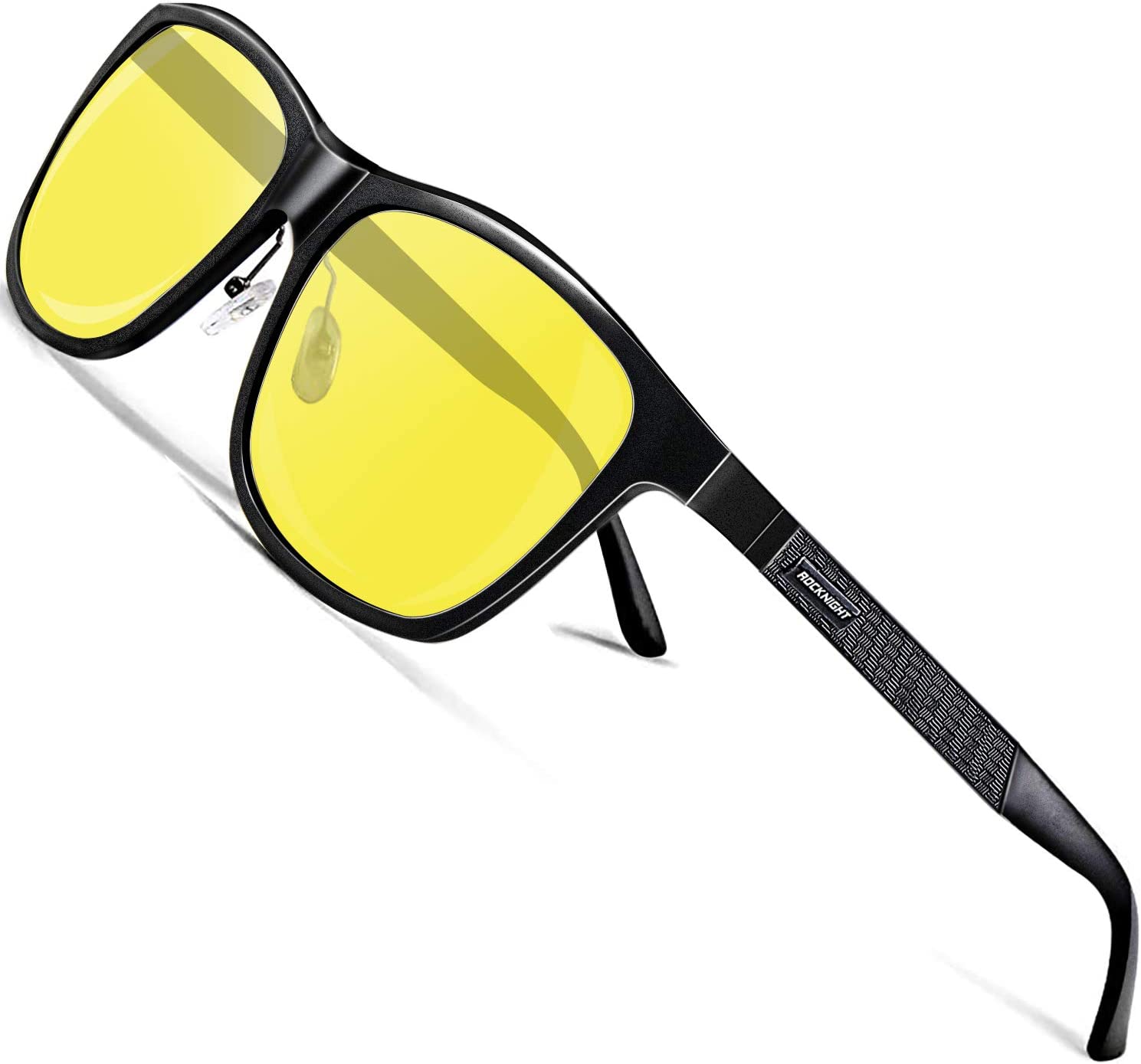 Bircen Night Vision Glasses for Driving, HD Anti Glare Al-Mg Frame