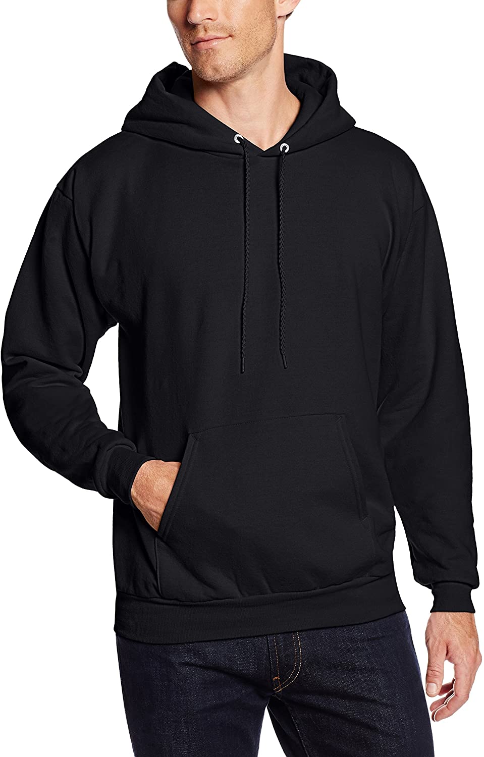 mens pullover ecosmart fleece hooded sweatshirt