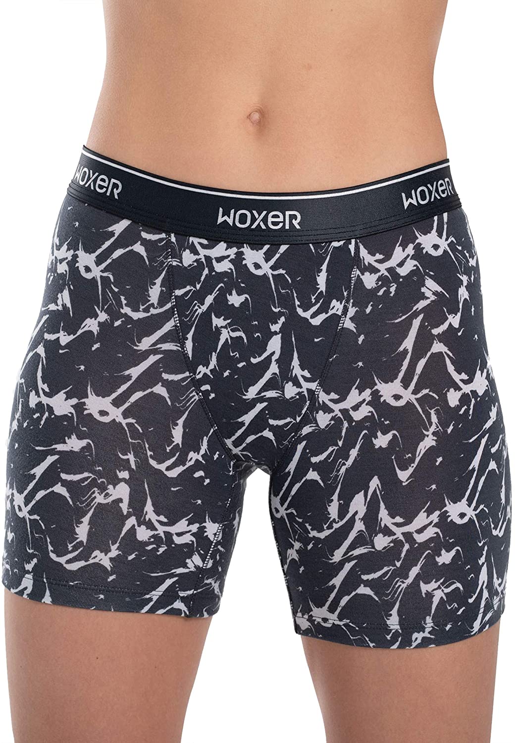 Woxer Women's Baller 5 High Waisted Boxer Briefs In Turquoise