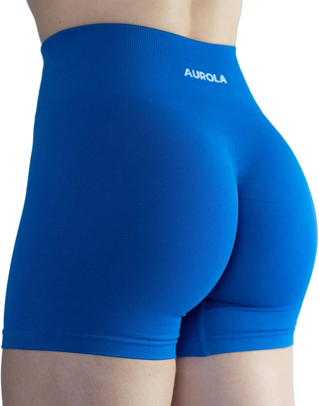 AUROLA Women's Athletic Shorts Seamless High Waisted Running Sporty Shorts  Gym F
