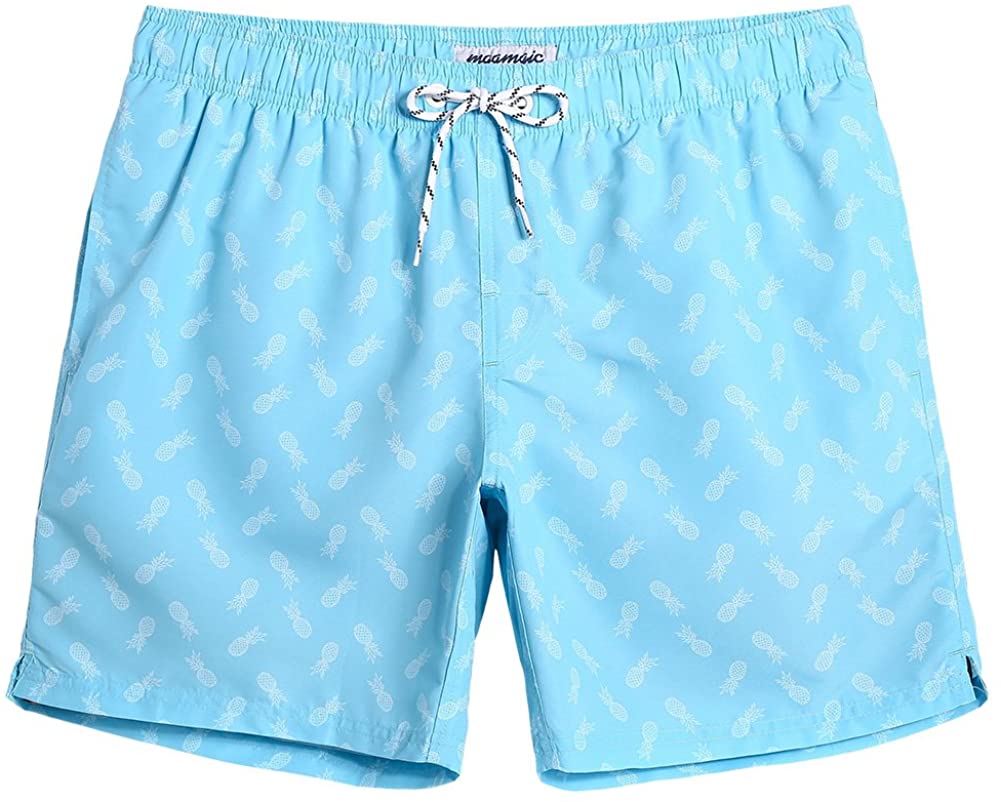 Maamgic Mens Quick Dry Printed Short Swim Trunks With Mesh Lining Swimwear Bathi Ebay