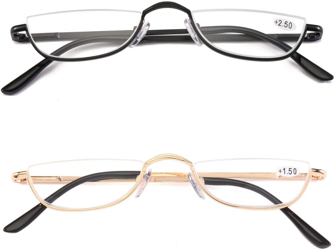 Viseng Half Frame Reading Glasses For Women Men Slim Half Moon Lens Readers Meta Ebay