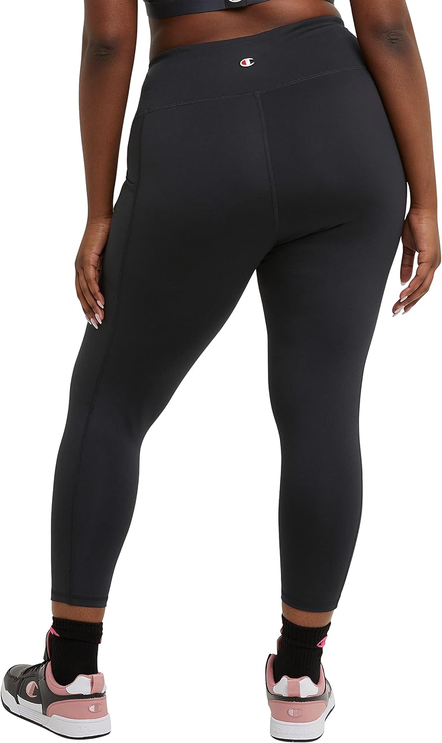 Champion Women's Absolute 3/4 Pocket Tights, Plus Size Cropped Compression  Leggings,23, Athletic Navy, 1X at  Women's Clothing store