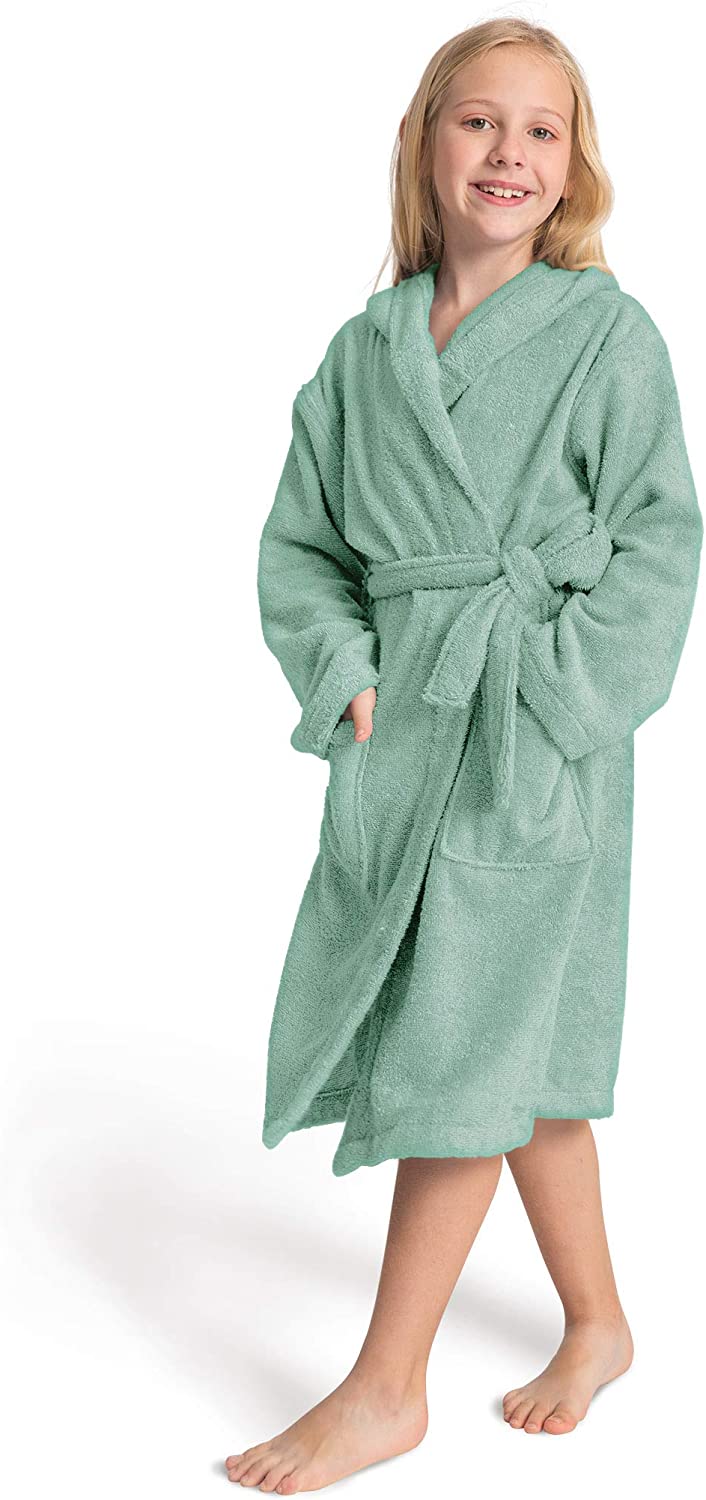 thumbnail 9  - SIORO Cover-Ups for Kids Girls Hooded Terry Cotton Cover-Up Boys Bath Cover-Up L