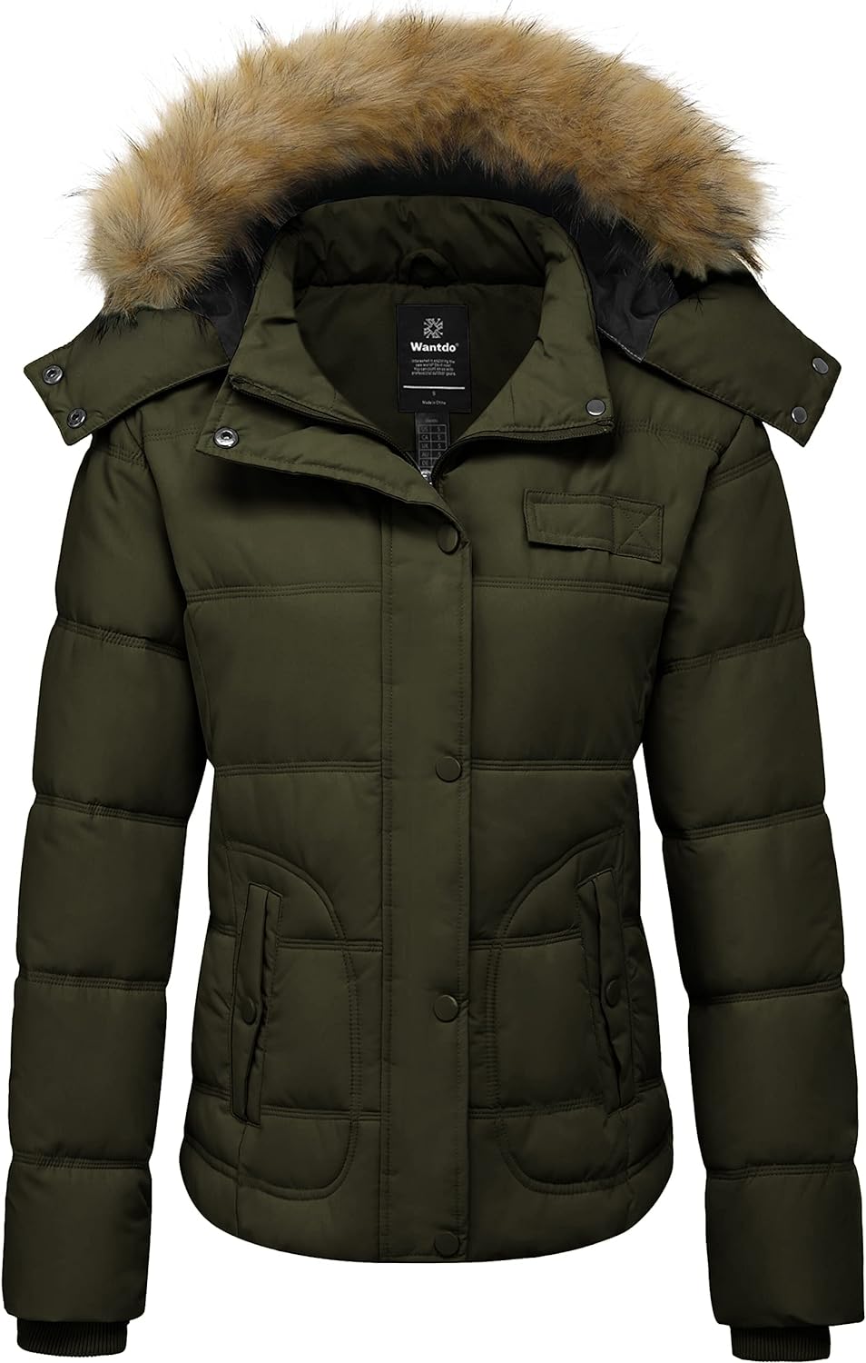 Wantdo Women's Winter Coat Parka Winter Jacket for Women Hooded Jacket :  : Clothing, Shoes & Accessories