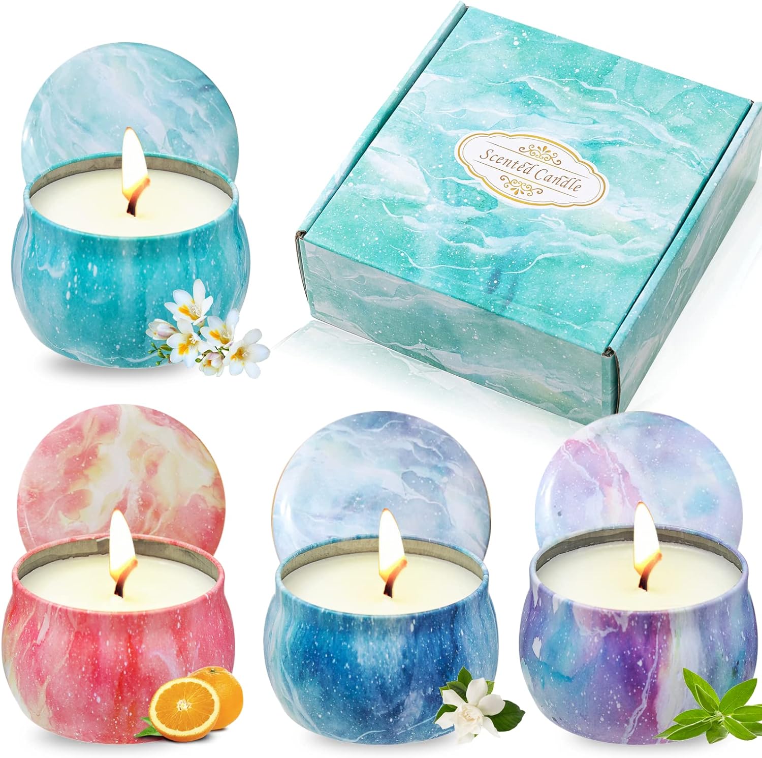 2 Pack Scented Candles Set for Women, Candles for Home Scented