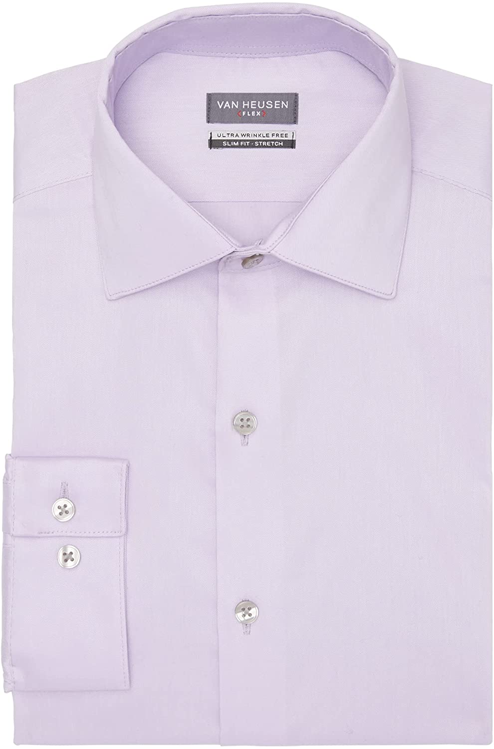 Van Heusen Men's Ultra Wrinkle Free Flex Collar Slim Fit Dress Shirt