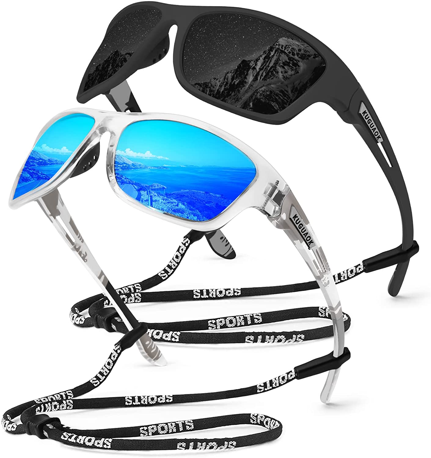 KUGUAOK Polarized Square Sunglasses For Men and Zimbabwe