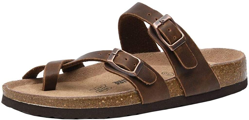 Comfort CUSHIONAIRE Women's Luna Cork Footbed Sandal with 