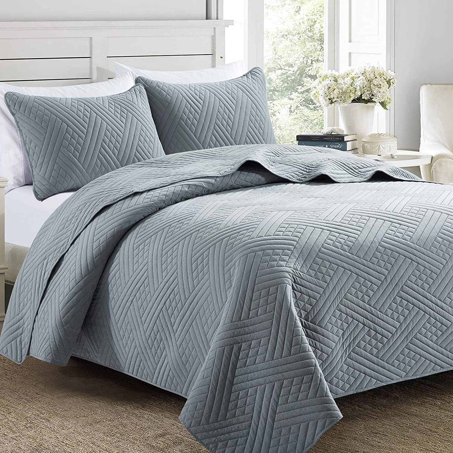 king gray bedspreads