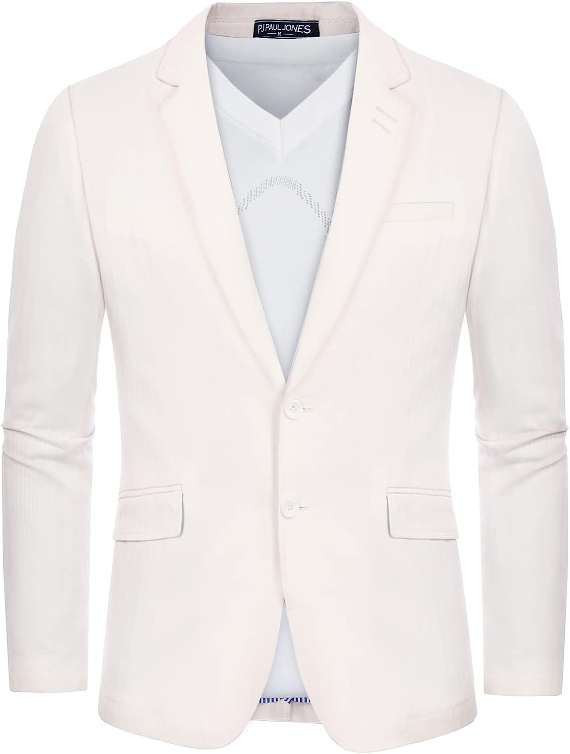 PJ PAUL JONES Men's Casual Twill Blazer Jackets 2 Button Cotton Sport Coats  : : Clothing, Shoes & Accessories