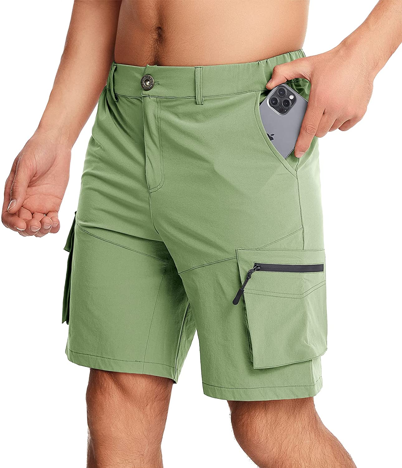 CANGHPGIN Mens Cargo Shorts Quick Dry Outdoor Hiking Shorts for Men Casual  with | eBay