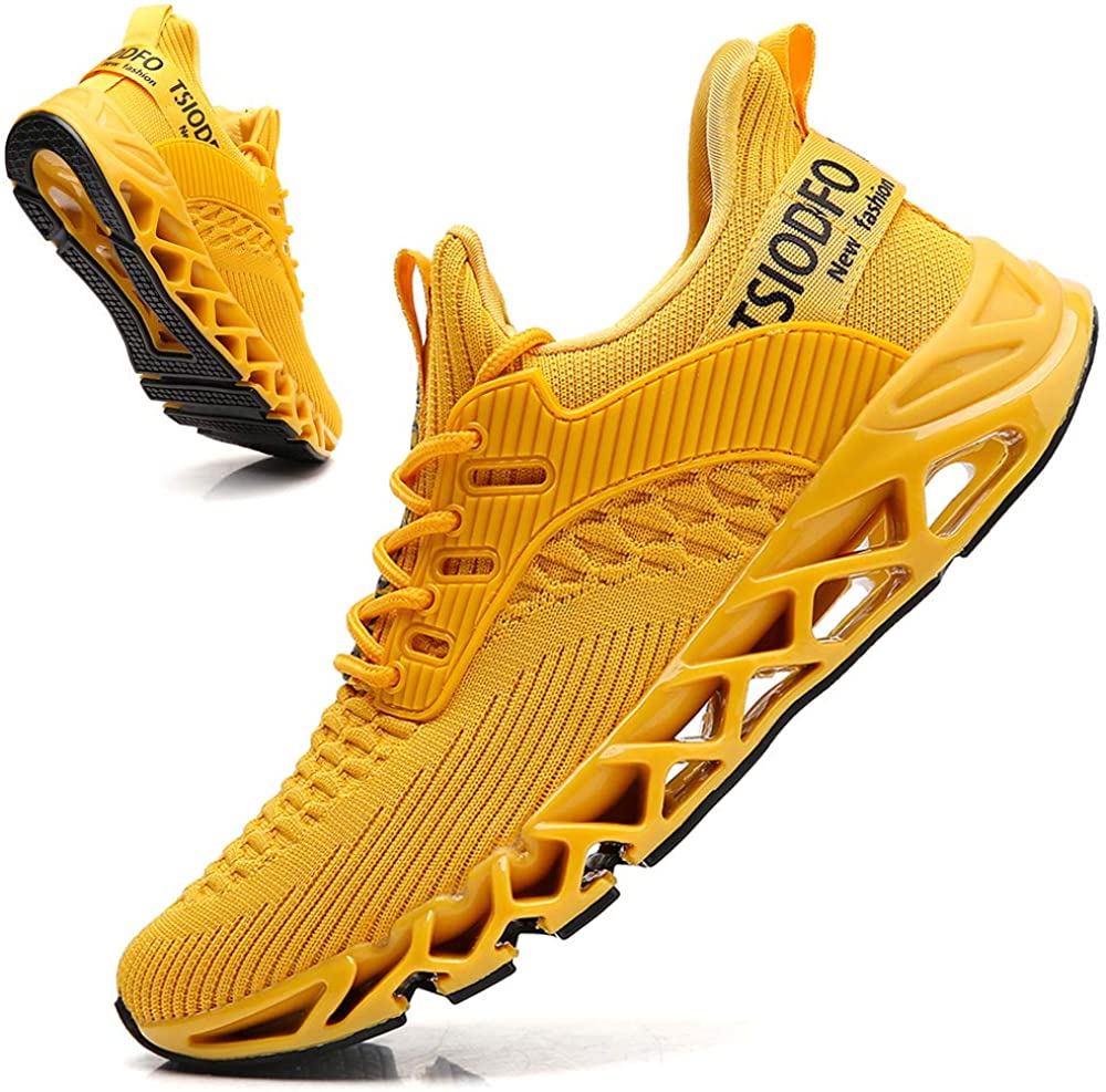 TSIODFO Men Sneakers Fashion Sport Running Athletic Tennis Walking Shoes 