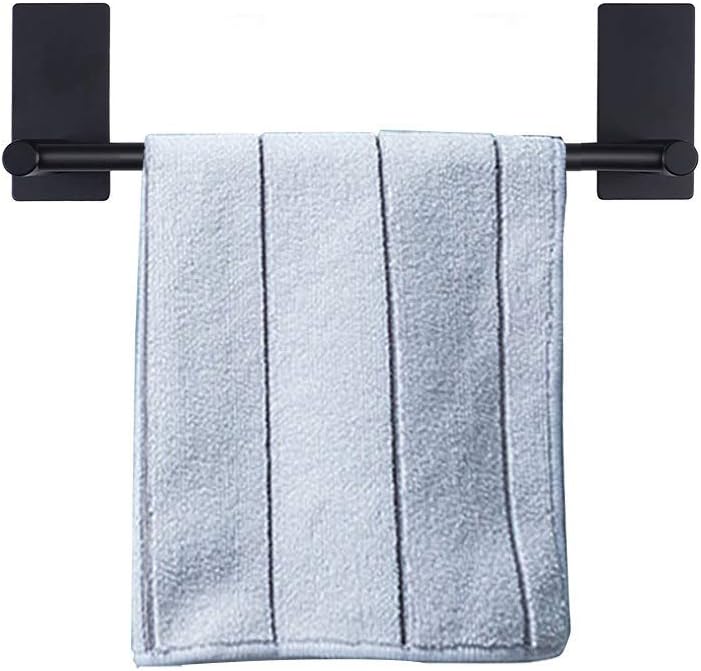 NearMoon Self Adhesive Bathroom Towel Bar- Stainless Steel Bath Wall Shelf  Rack
