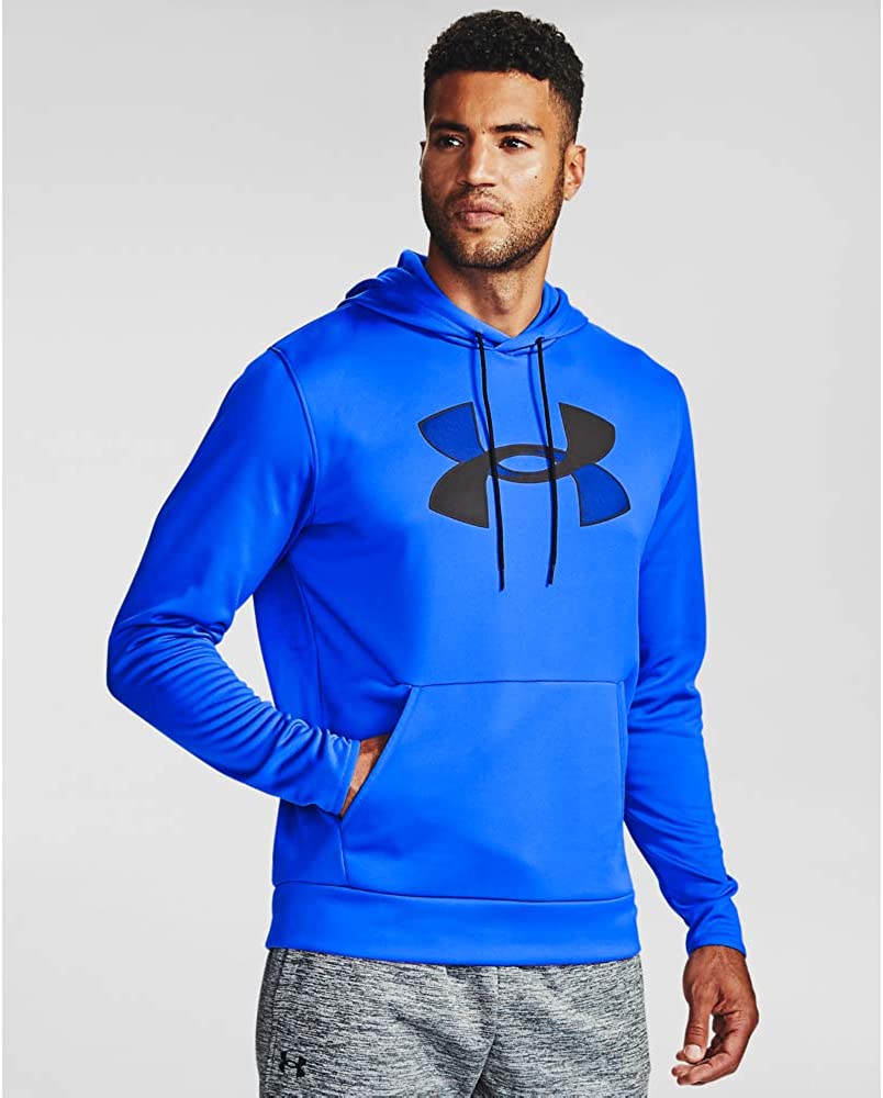 Under Armour Men's Armour Fleece Symbol Hoodie , Radar Blue (422)/Halo Gray  , 3X-Large