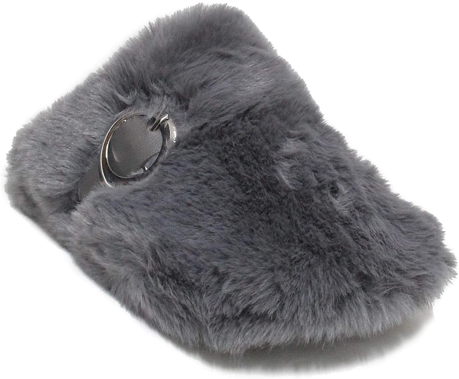 fuzzy closed toe slippers