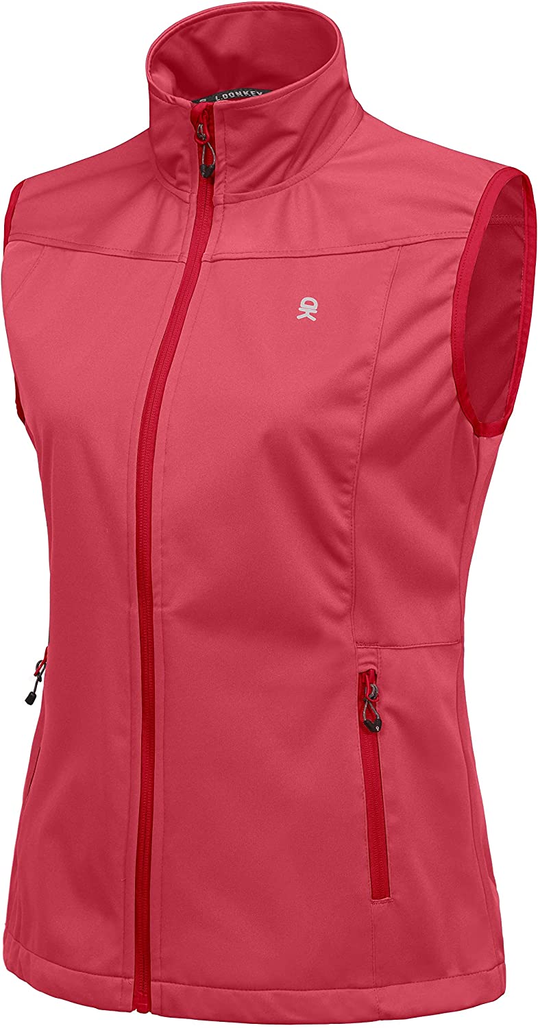 Little Donkey Andy Women's Lightweight Softshell Vest, Windproof