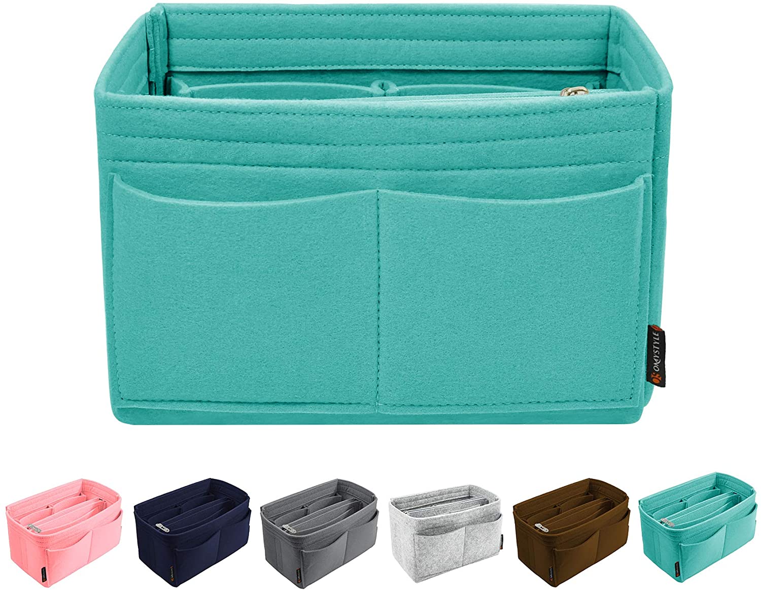  OMYSTYLE Purse Organizer Insert for Handbags, Felt Bag  Organizer for Tote & Purse, Tote Bag Organizer Insert with 5 Sizes,  Compatible with