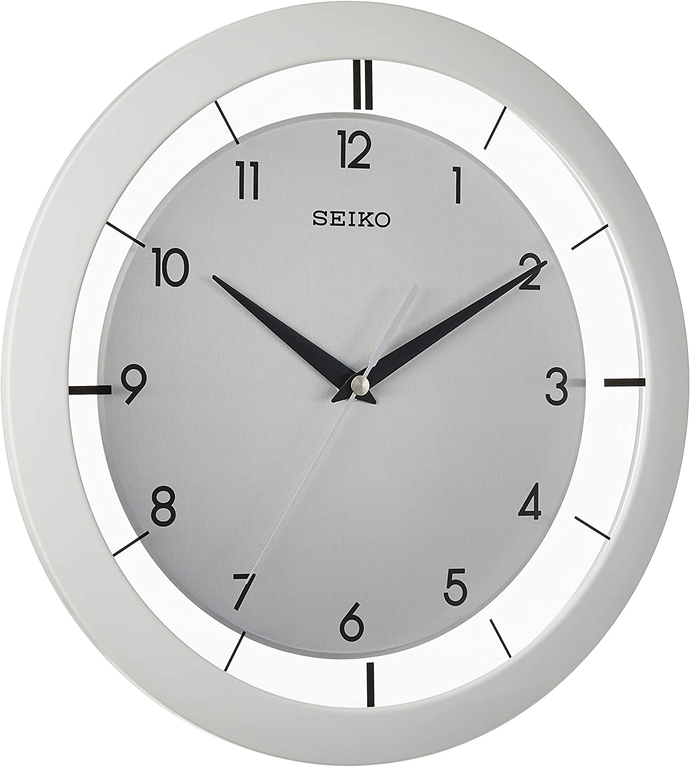 SEIKO 11 Inch St John Brushed Metal Wall Clock | eBay