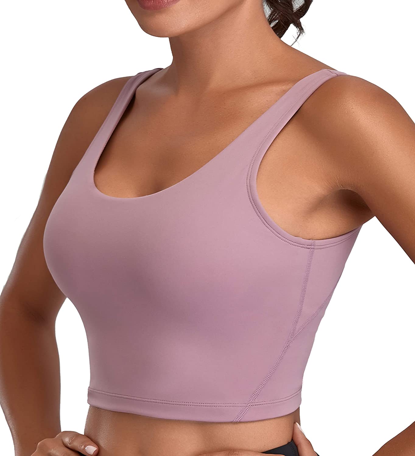 oalka, Intimates & Sleepwear, Sports Bra Womens Longline Padded Crop Tank  Yoga Bras Workout Fitness Top Small